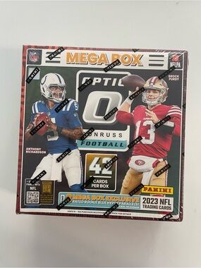 Panini Optic Mega Box 2023 NFL Football Trading Cards - Red/Blue - Sports Cards